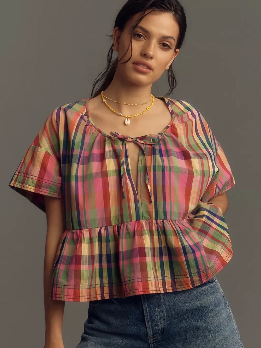 The tavi blouse by Pilcro babydoll tee edition - Picture 2 of 8